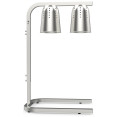 Double Head Freestanding Warming Lamp Infrared Food Warmer 470×360×759mm Silver Finish | CaterEq CEDS570 Double Head Freestanding Warming Lamp Infrared Food Warmer 470×360×759mm Silver Finish | CaterEq CEDS570
