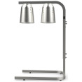 Double Head Freestanding Warming Lamp Infrared Food Warmer 470×360×759mm Silver Finish | CaterEq CEDS570 Double Head Freestanding Warming Lamp Infrared Food Warmer 470×360×759mm Silver Finish | CaterEq CEDS570
