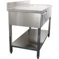 B GRADE Commercial Sink Stainless steel 1400x700x950mm 1 bowl to the right 1 drawer Splashback | CaterEq DSA140701DR B GRADE B GRADE Commercial Sink Stainless steel 1400x700x950mm 1 bowl to the right 1 drawer Splashback | CaterEq DSA140701DR B GRADE