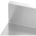 Commercial Work table Stainless steel 3 tiers Backsplash Square legs 2200x600x900mm - CEDW3T22060B