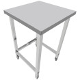 Commercial Stainless Steel Work Table 600 x 600 x 900mm | CaterEq CEDW6060WO