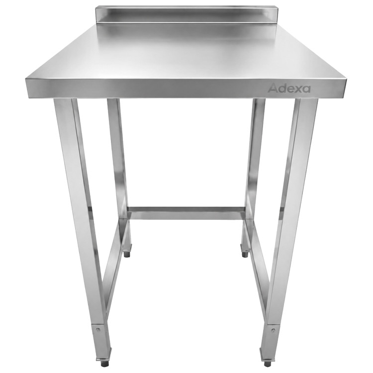 Commercial Stainless Steel Work Table with 50mm Backsplash 600 x 600 x 950mm | CaterEq CEDW6060