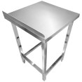 Commercial Stainless Steel Work Table with 50mm Backsplash 600 x 600 x 950mm | CaterEq CEDW6060