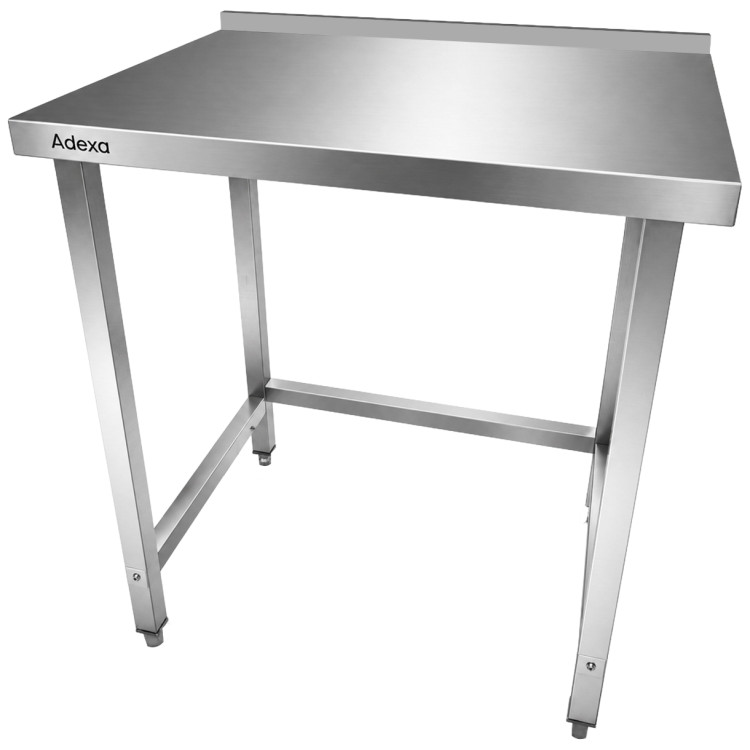Commercial Stainless Steel Work Table with 50mm Backsplash 800 x 600 x 950mm | CaterEq CEDW6080