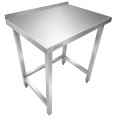Commercial Stainless Steel Work Table with 50mm Backsplash 800 x 600 x 950mm | CaterEq CEDW6080