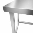 Commercial Stainless Steel Work Table with 50mm Backsplash 800 x 600 x 950mm | CaterEq CEDW6080