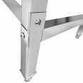 Commercial Stainless Steel Work Table with 50mm Backsplash 800 x 600 x 950mm | CaterEq CEDW6080