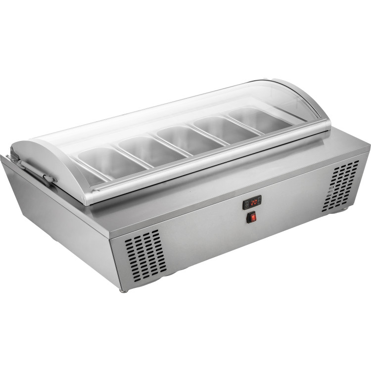 Professional Gelato & Ice Cream Serving Display Counter 100 litres Stainless Steel - CEDW676
