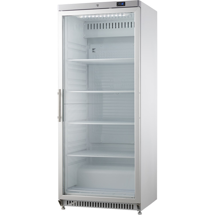 600lt Commercial Refrigerator Stainless Steel Upright cabinet Single glass door - CEDWR600GSS