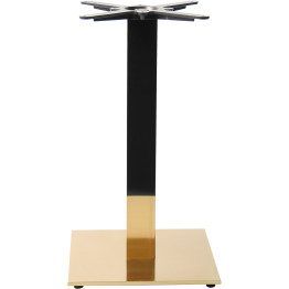 Black & Gold Table base Square 400mm Standard height - CEE007