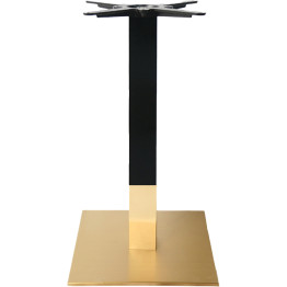 Black-Gold Cast Iron Table Base Square 450x450x720mm | CaterEq CEE007C
