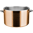 Hammered Triple‑Layer Stainless Steel 9.6L Casserole Φ320×H210mm with Glass Lid – Copper Finish | CaterEq CEE0312301 Hammered Triple‑Layer Stainless Steel 9.6L Casserole Φ320×H210mm with Glass Lid – Copper Finish | CaterEq CEE0312301