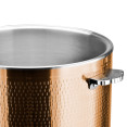 Hammered Triple‑Layer Stainless Steel 9.6L Casserole Φ320×H210mm with Glass Lid – Copper Finish | CaterEq CEE0312301 Hammered Triple‑Layer Stainless Steel 9.6L Casserole Φ320×H210mm with Glass Lid – Copper Finish | CaterEq CEE0312301