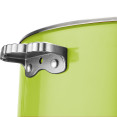 Triple-Layer Stainless Steel 4.5L Casserole Φ320×H120mm with Glass Lid – Green | CaterEq CEE0912010