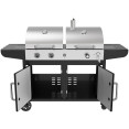 Commercial Gas & Charcoal Combo BBQ Grill with Double Hood, Cabinet & Side Shelves 1625×685×1230mm | CaterEq CEE42ZJ10S42M00T00ZT Commercial Gas & Charcoal Combo BBQ Grill with Double Hood, Cabinet & Side Shelves 1625×685×1230mm | CaterEq CEE42ZJ10S42M00T00ZT