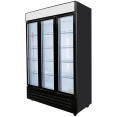 Commercial Display Refrigerator with 3 Glass doors 760 litres Black | CaterEq CEEC1200