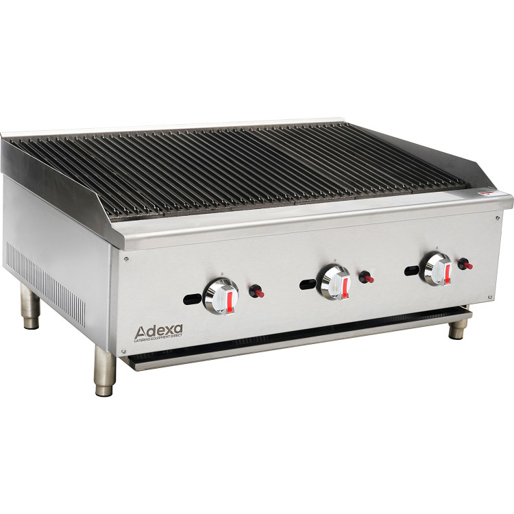 Professional Natural Gas Chargrill 3 burners 22.5kW - CEECB36S