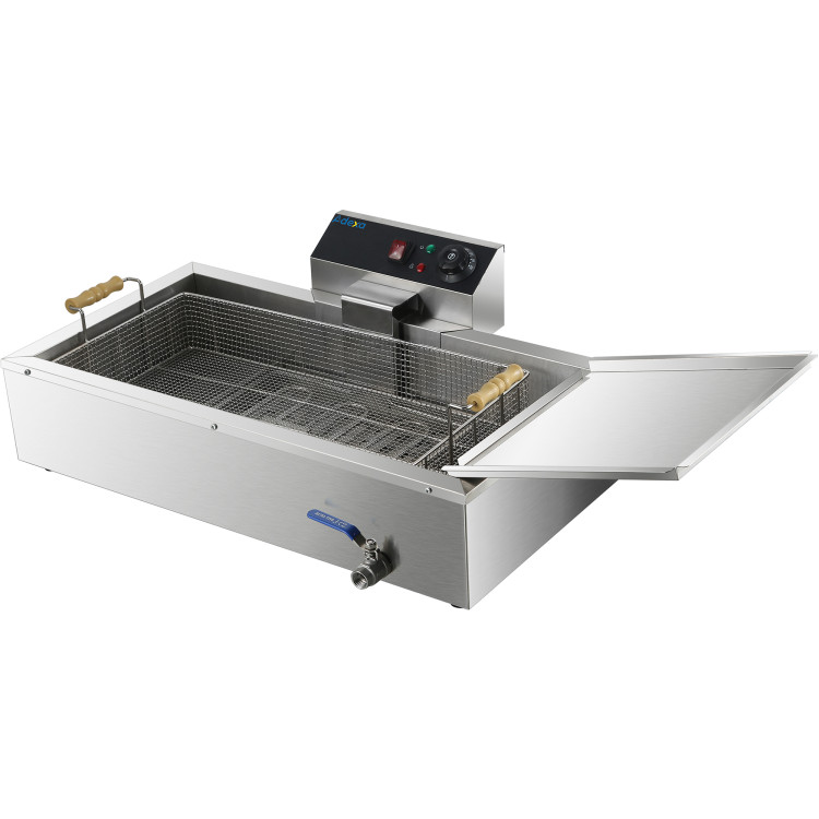 Commercial Fryer Single Electric 13 litre 3.9kW Countertop Drainage tap - CEEF13L
