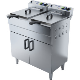 Commercial Fryer Double Electric 2x16 litre 6kW Free standing - CEEF162VC Commercial Fryer Double Electric 2x16 litre 6kW Free standing - CEEF162VC