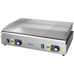 Commercial Electric Countertop Griddle 1/3 Ribbed Chrome Plate 720×477×232mm | CaterEq CEEG720D2H