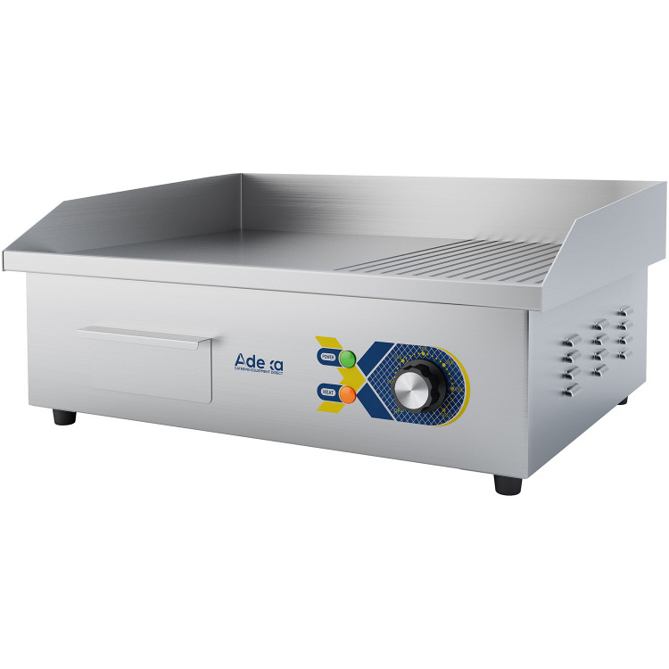 Commercial Griddle Smooth/Ribbed 550x420x240mm 3kW Electric - CEEG8182 Commercial Griddle Smooth/Ribbed 550x420x240mm 3kW Electric - CEEG8182