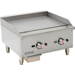 Premium Commercial Gas Griddle Smooth plate 2 burners 15kW Countertop - CEEGG24S