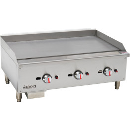 Premium Commercial Gas Griddle Smooth plate 3 burners 22.5kW Countertop - CEEGG36S