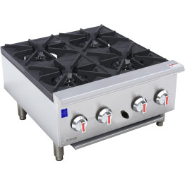 Professional Gas Hotplate Cooker 4 Burners 28kW Countertop - CEEHP4S Professional Gas Hotplate Cooker 4 Burners 28kW Countertop - CEEHP4S
