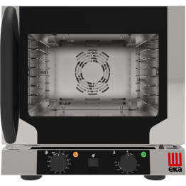 Professional Convection Oven Electric 4 trays GN1/2 Electromechanic controls Indirect steam Right hinged door | Tecnoeka CEEKF412NALU