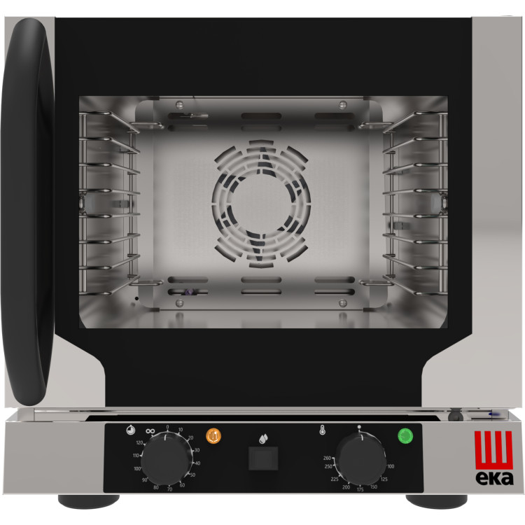 Professional Convection Oven Electric 4 trays GN1/2 Electromechanic controls Indirect steam Right hinged door | Tecnoeka CEEKF412NALU