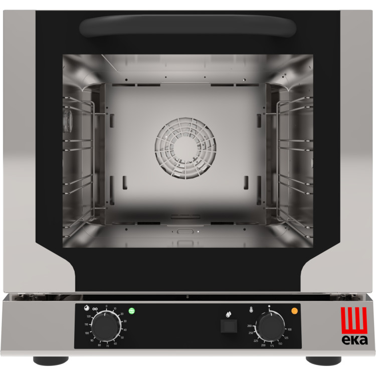 Professional Convection Oven Electric 4 trays 429x345mm Electromechanic controls Indirect steam Tilt door | Tecnoeka CEEKF423NUP