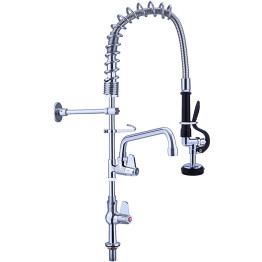 Pre Rinse Spray Unit with Swing faucet Deck mount Single inlet Height 600mm Stainless steel - CEEQ7803A08