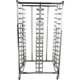 Design Rack Trolley Dual Row 2x15 Tiers for 660x460mm Sheet Pans - CEERT7515X2