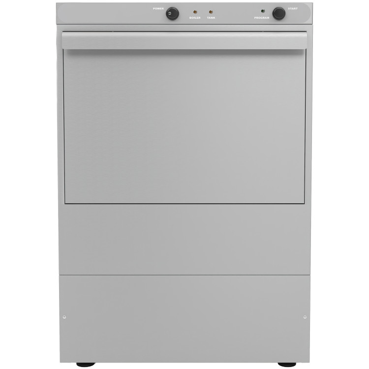 Commercial Dishwasher with 400mm Basket and Rinse, Detergent & Drain Pump | CaterEq CEEVW20 - MADE IN EUROPE