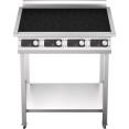 Commercial 4-Zone Induction Hob with Undershelf 4 x 3500W 790x700x911mm | CaterEq CEEW350C4