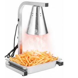 Commercial Food Warmer GN1/2 – 1 Heating Lamp 360×320×500/550/600 mm 250W Silver| CaterEq CEEWL03S1