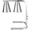 Commercial Food Warmer GN1/1 – 2 Heating Lamps 430×560×305 mm 500W Silver| CaterEq CEEWL03S2