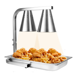 Commercial Food Warmer GN1/1 – 2 Heating Lamps 430×560×305 mm 500W Silver| CaterEq CEEWL03S2 Commercial Food Warmer GN1/1 – 2 Heating Lamps 430×560×305 mm 500W Silver| CaterEq CEEWL03S2