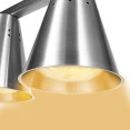 Commercial Food Warmer GN1/1 – 3 Heating Lamps 660×660×560 mm 750W Silver| CaterEq CEEWL03S3