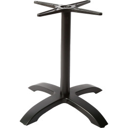 Black Cast Iron Table Base Cross-Base 660x720mm | CaterEq CEF009
