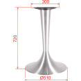 Silver Cast Iron Table Base Round Ø510x720mm | CaterEq CEF016A