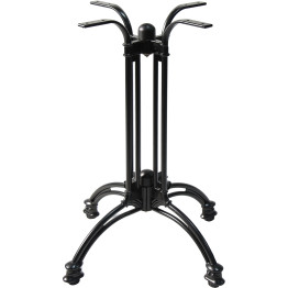 Black Decorative Aluminium Table base 600mm Standard height - CEF020