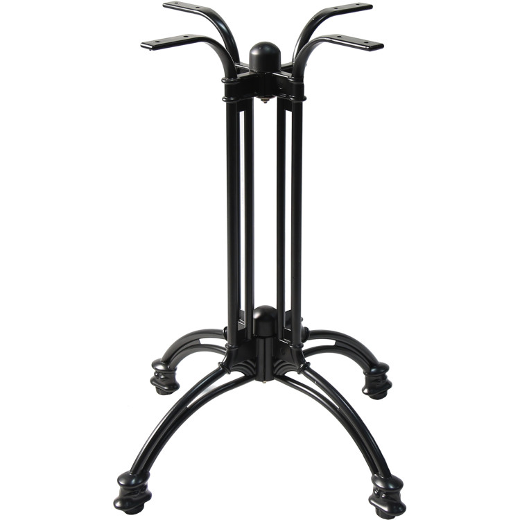 Black Decorative Aluminium Table base 600mm Standard height - CEF020