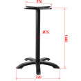 Black Aluminium Table base 720mm Bar height 1080mm- CEF037H