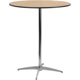 Bistro & Bar Table Plywood 610mm Round Adjustable Height 760/1060mm - CEAX228