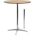 Bistro & Bar Table Plywood 760mm Round Adjustable Height 760/1060mm - CEAX230