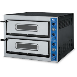 Italian Premium Electric Pizza Oven Thermometer 2 all refractory stone chambers 720x1080mm Capacity 6+6 pizzas at 14" 230V | XTS CEF290XRAPS