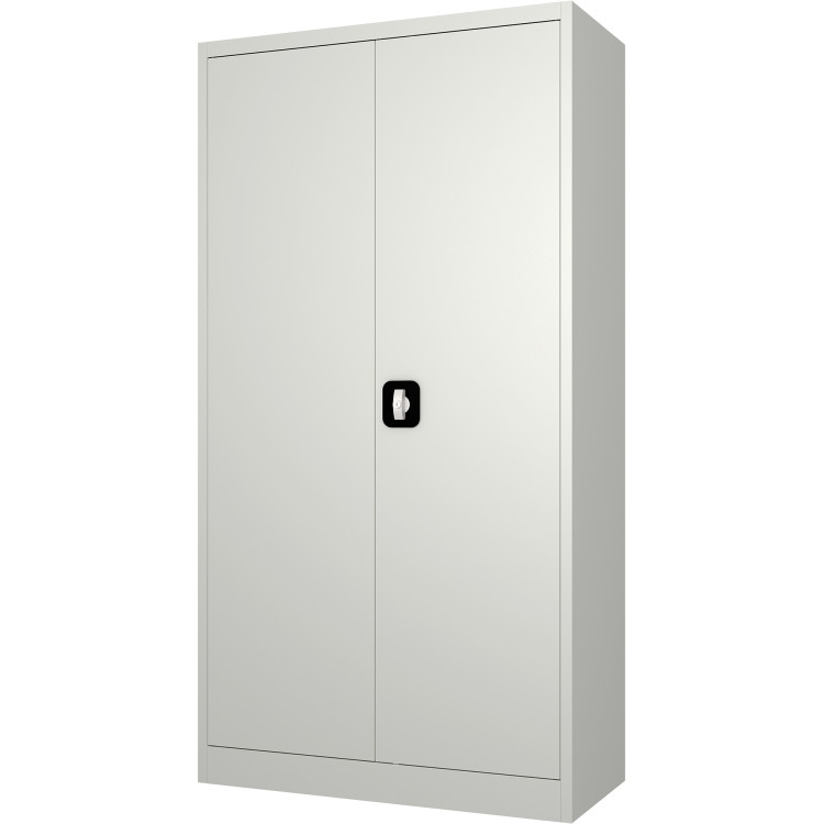 Commercial Steel Grey/White Storage Cupboard with 4 Shelves and Lock 800x400x1800mm - CEFCA18WHITE Commercial Steel Grey/White Storage Cupboard with 4 Shelves and Lock 800x400x1800mm - CEFCA18WHITE