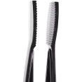 12" Catering Flat Buffet Tongs Black Polycarbonate- CEFLATTONG12