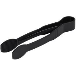 9" Catering Flat Buffet Tongs Black Polycarbonate- CEFLATTONG9